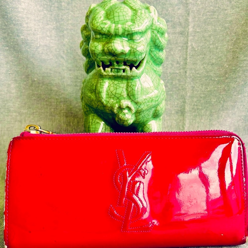 Yves Saint Laurent Hot Pink Long Wallet